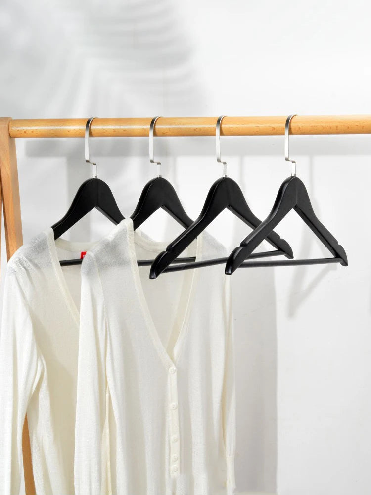 40/44CM Anti-slip Wooden Coat Hanger Suit Clothes Organizer,10PC Adult Clothes Hanger Wardrobe space-saving ﻿