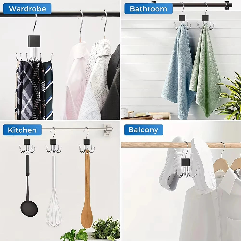 9 Hole Foldable Hanger Wardrobe Space Saving Storage Hanger For Clothes Drying Hangers Storage Organizers Rack Coat Pants Hanger