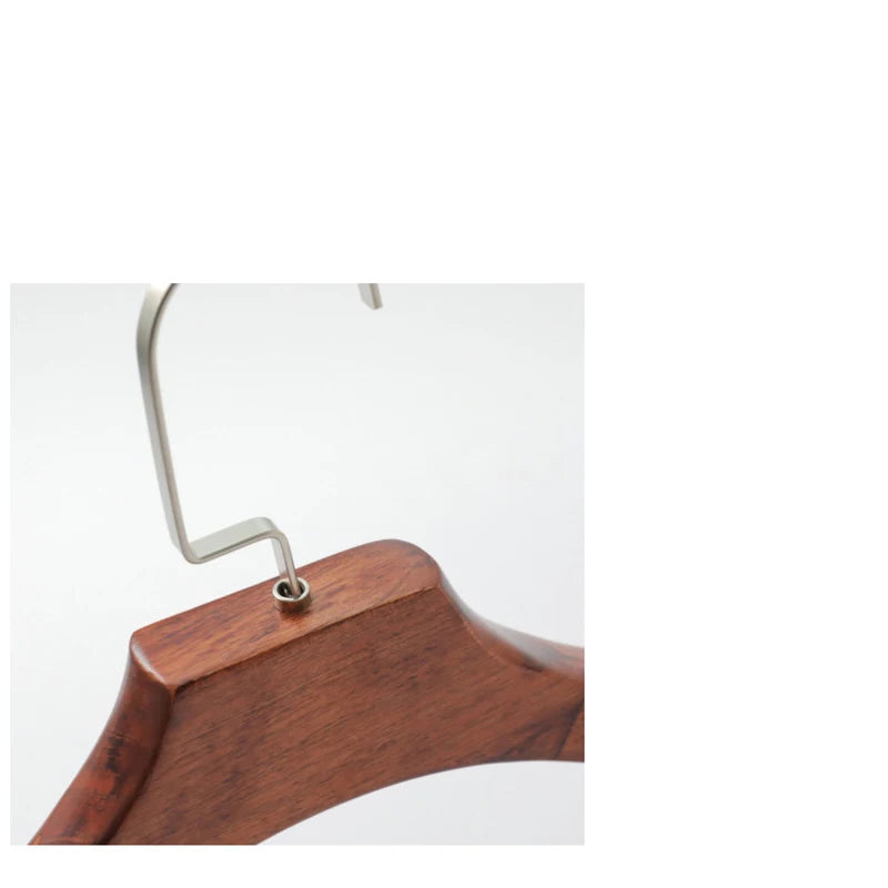 10pcs,Vintage Wooden Clothes Hanger Closet Organizer Suit Hanger,Solid Wood Widen,Luxury Coat Rack,