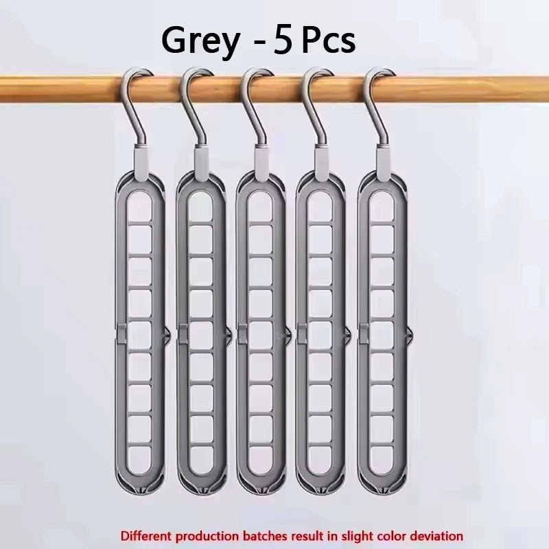 9 Hole Foldable Hanger Wardrobe Space Saving Storage Hanger For Clothes Drying Hangers Storage Organizers Rack Coat Pants Hanger