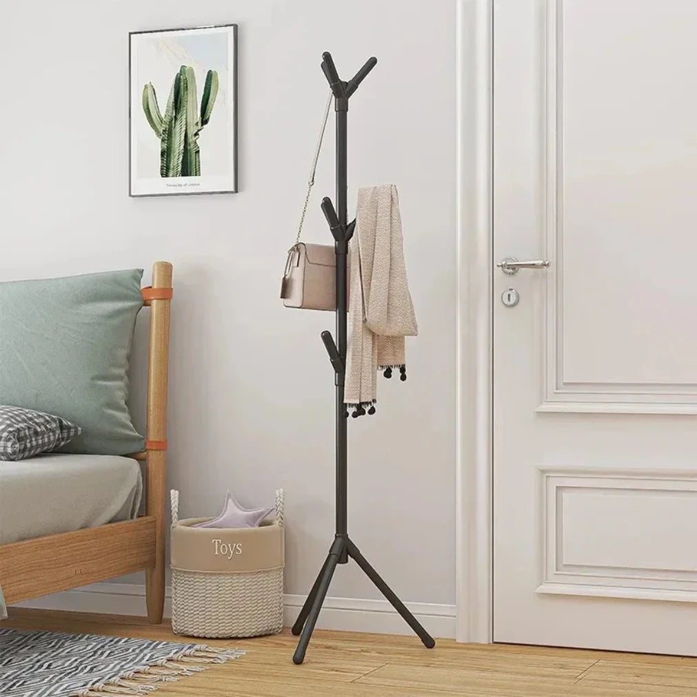 Clothes and Hats Rack Tree Branch Shape Hooks Mobile and Convenient Coat Rack for Home Living Room Hangers Clothes Rack Stand