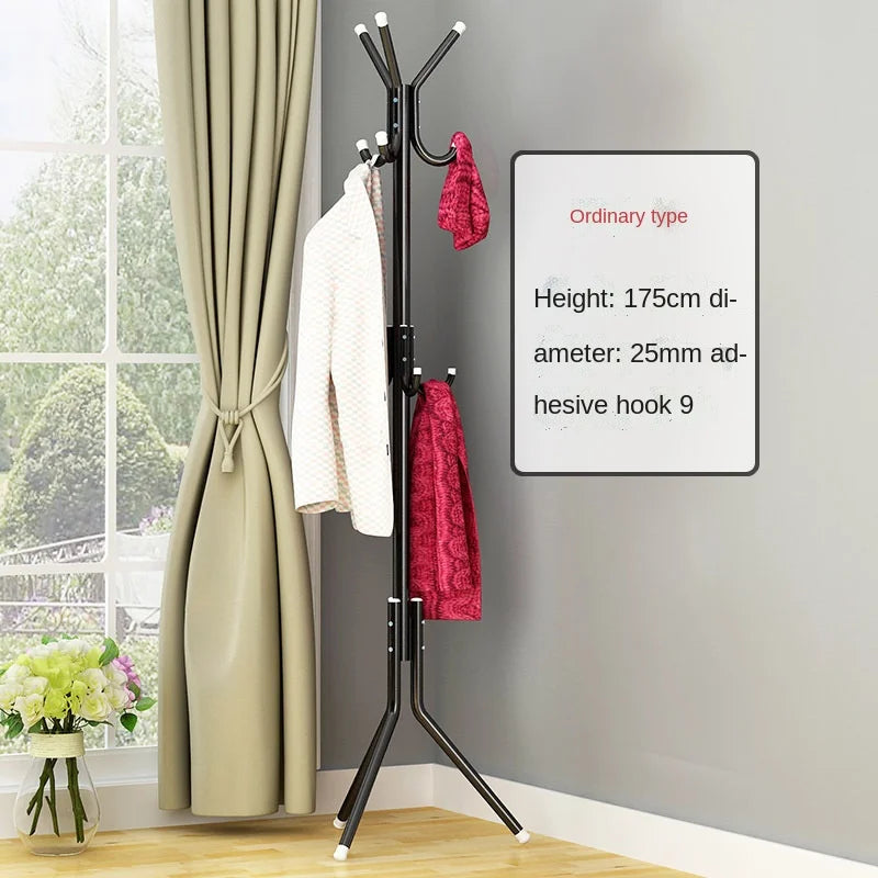 2022Standing Coat Rack Wall Entrance Shoe Rack Metal Stand for Furniture on Wheels Hanger Floor Clothes Wardrobes Clothing Shelf