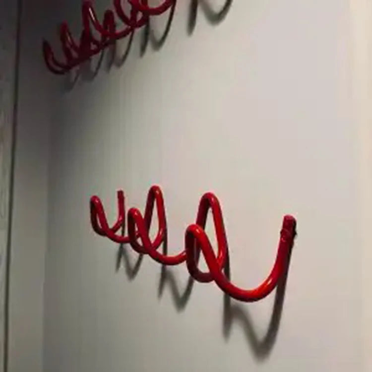 Creative Wave Coat Racks Minimalist Clothes Racks Wall Organizer Coat Hanger Living Room Clothing Shelf Interior Furniture