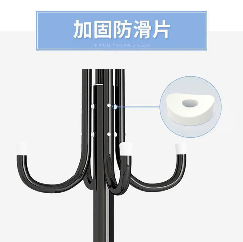 2022Standing Coat Rack Wall Entrance Shoe Rack Metal Stand for Furniture on Wheels Hanger Floor Clothes Wardrobes Clothing Shelf