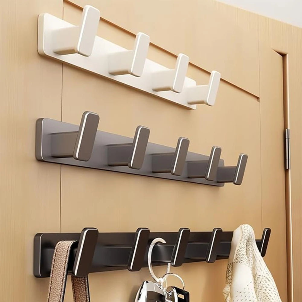 Coat Hook Wall Rack Hanger - Black Coat Rack with 5 Hooks Wall Hooks for Hanging  Hat Key Bag Towel Wall Mount Coat Rack