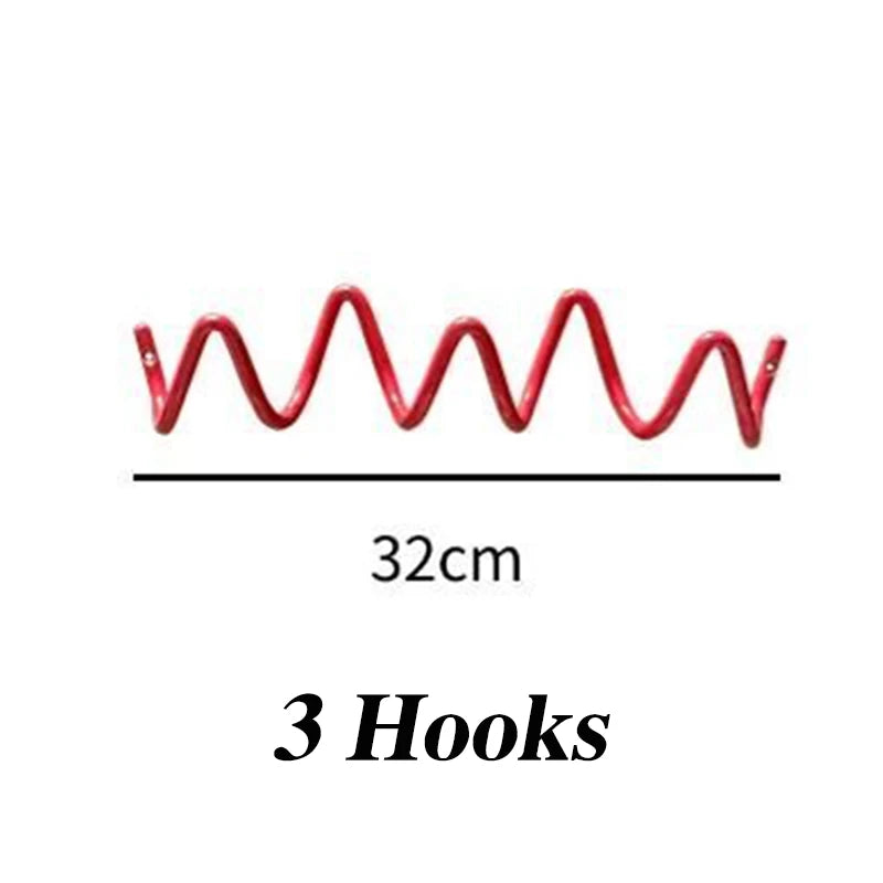 Creative Wave Coat Racks Minimalist Clothes Racks Wall Organizer Coat Hanger Living Room Clothing Shelf Interior Furniture