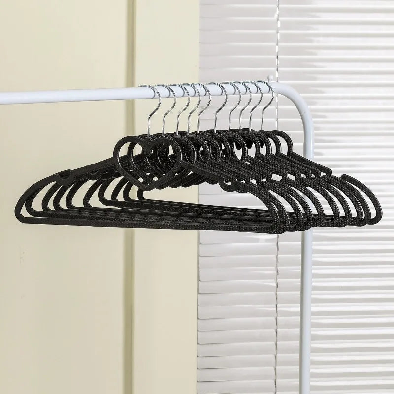 10PCS Clothes Hanger Durable Hanger ABS Heart Pattern Coat Hanger for Adult Children Clothing Hanging Supplies