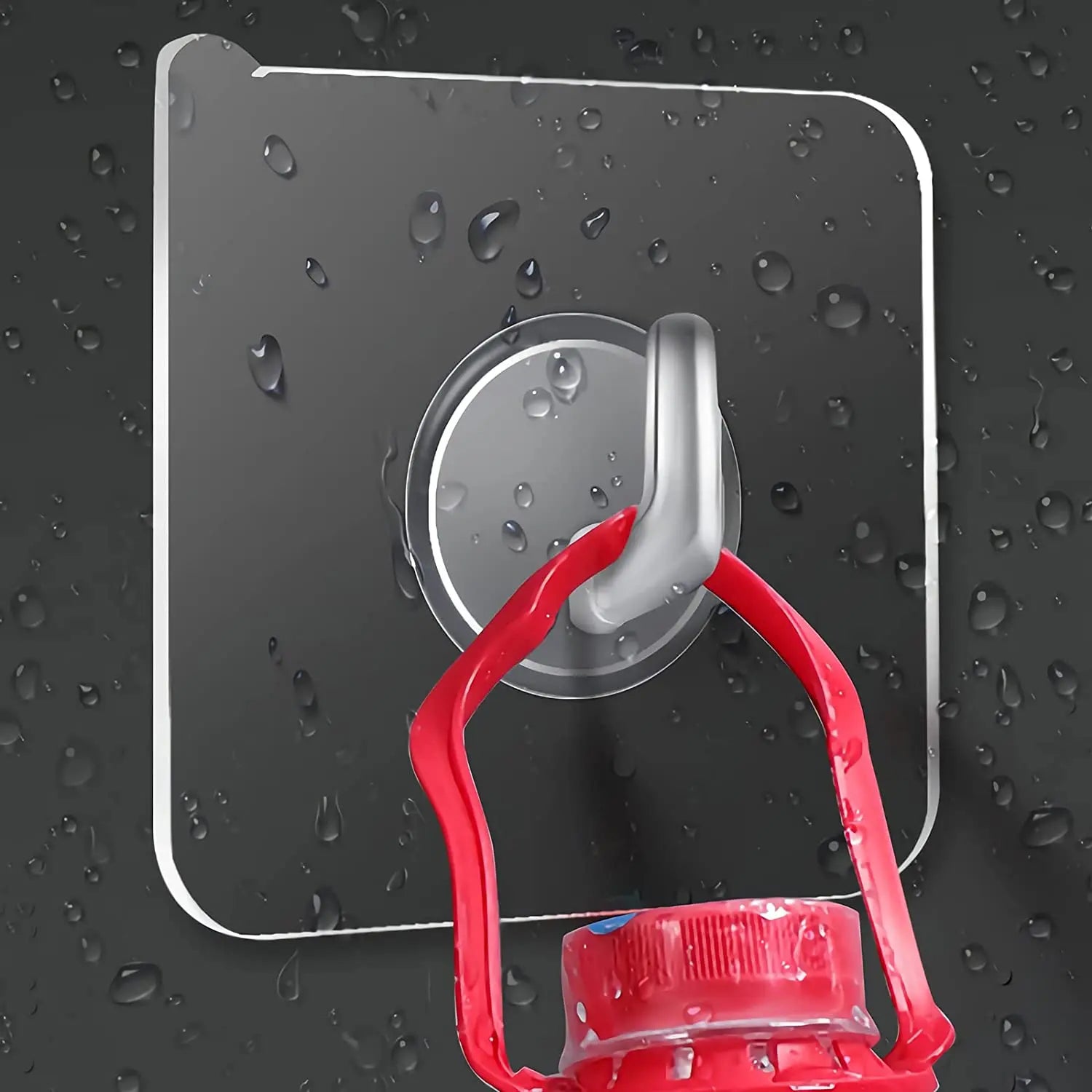 10/5/2Pcs Transparent Wall Hooks Hangers Self Adhesive Door Wall Hangers Hooks Suction Heavy Load Rack for Kitchen Bathroom