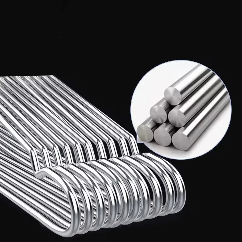 10/20pcs Stainless Steel Clothes Hanger Closet Organizer Non-slip Coat Rack Pants Drying Rack Storage Wardrobe Save Space