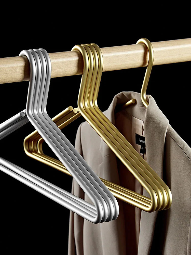 5/10PC,Bold Coat Hanger Space Alloy Suit Hanger,42CM Solid Clothes Rack,Noble, No trace, No Damage Clothes