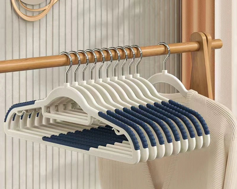 Durable 10PCS Non-Slip Clothes Hangers No Trace Home Organizer Space Saving Creative Dormitory Storage Rack