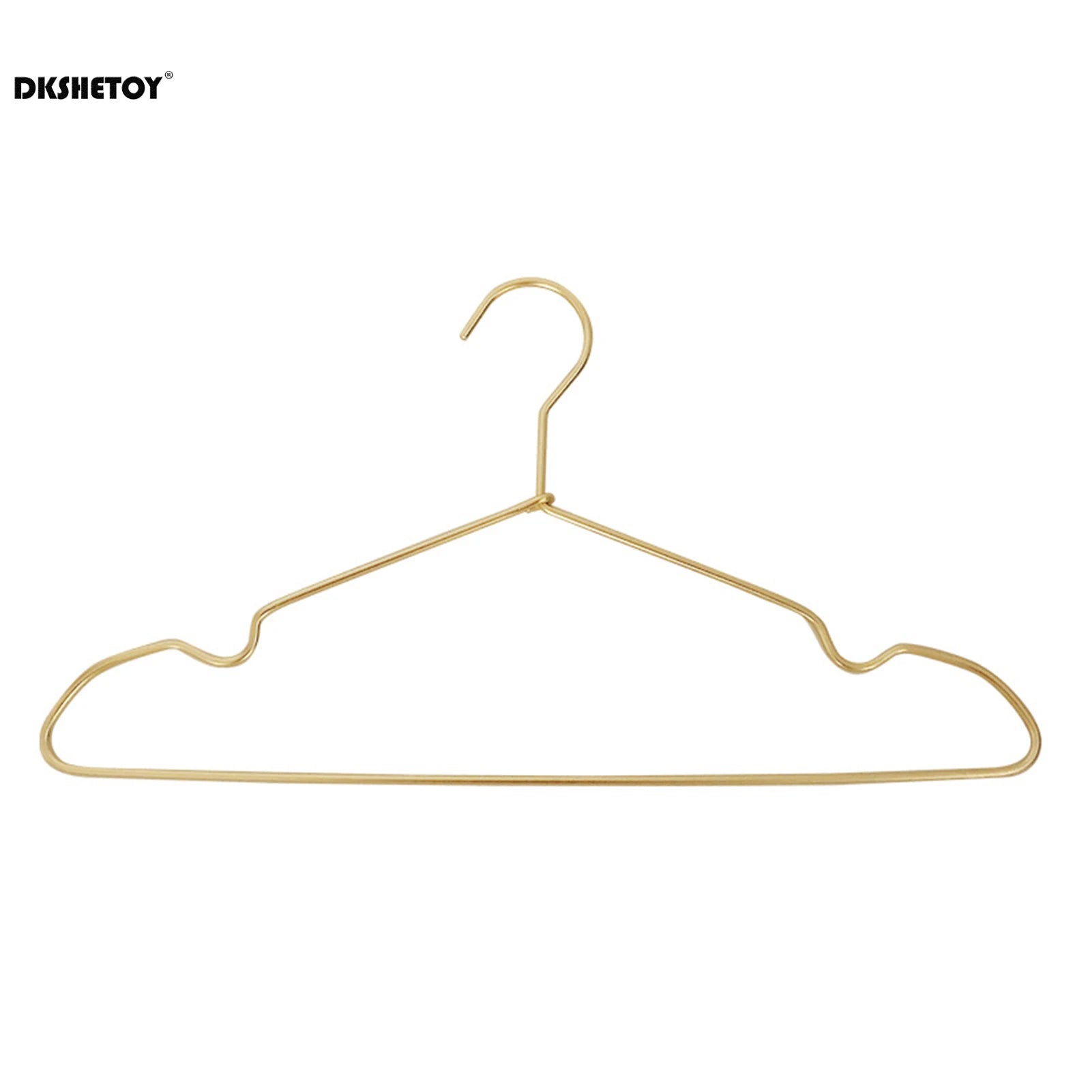 Delicate Metal Clothes Hangers Silver Gold Lightweight Sturdy Clothing Coat Hanger for Hanging Shirts T-Shirts Blouses