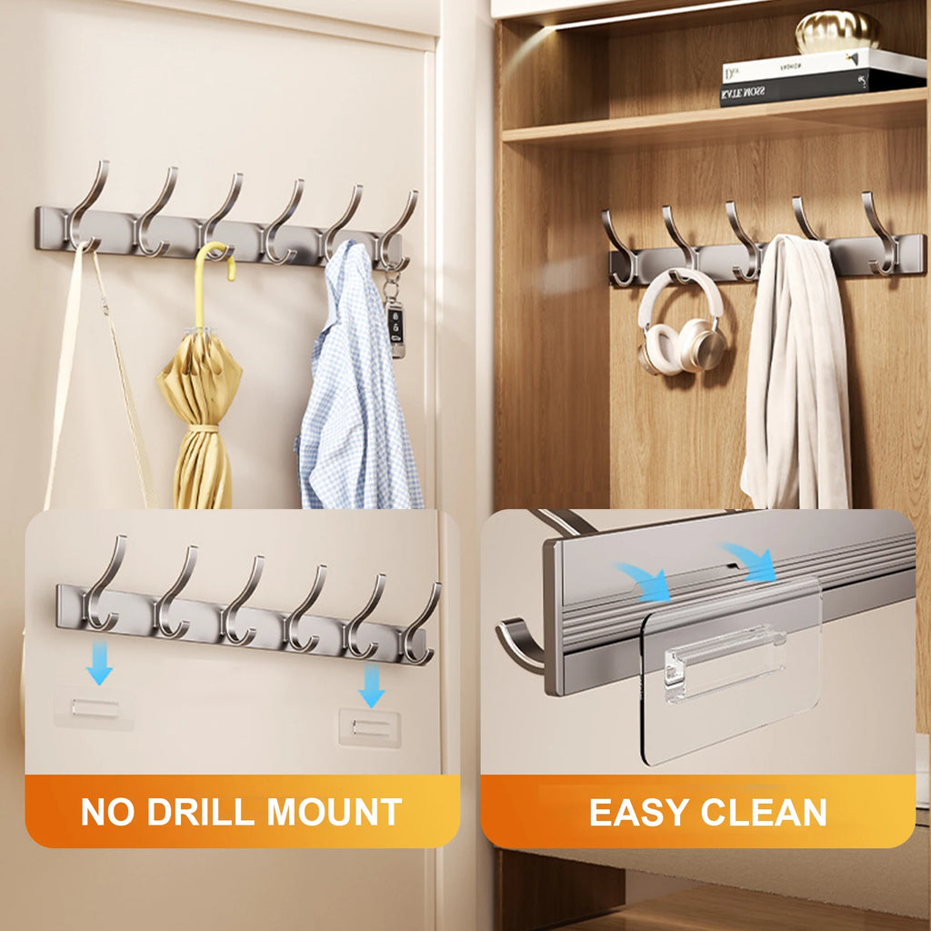 Clothes Hook Bathroom Towel Hanger Hook Wall Hook Adhesive Wall Hook No punching required Hanging Hooks Door Back Clothes Hook