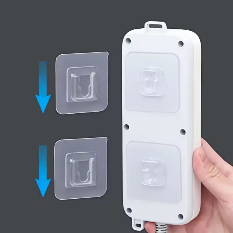 Double-Sided Self Adhesive Wall Hooks Strong Sticky Transparent Traceless Kitchen Bedroom Wall Hook Storage Holders Wholesale