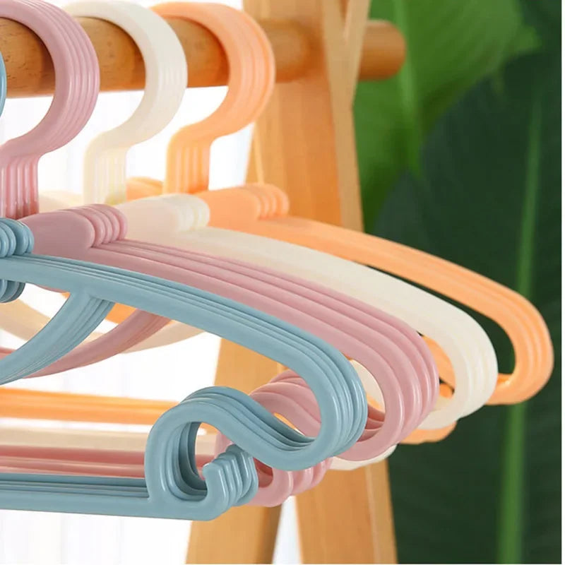 5-50Pcs Baby Hangers Plastic Kids Clothes Storage Hanger for Nursery Children Hangers Toddler Infant Portable Coats Home Rack