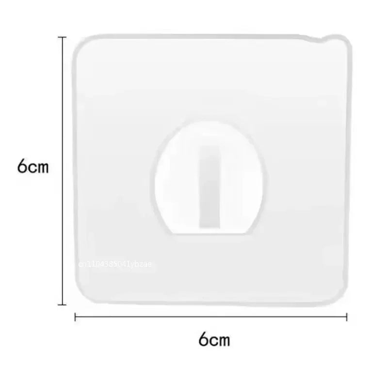 Wall Hooks Plastic Transparent Strong Self Adhesive Cow Horn Design Hanging Christmas Halloween Thanksgiving Accessories Hooks