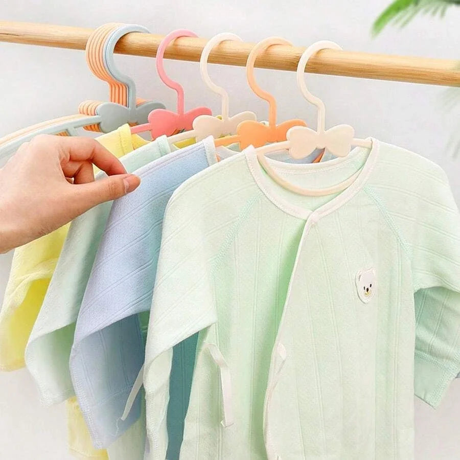 5-50Pcs Baby Hangers Plastic Kids Clothes Storage Hanger for Nursery Children Hangers Toddler Infant Portable Coats Home Rack