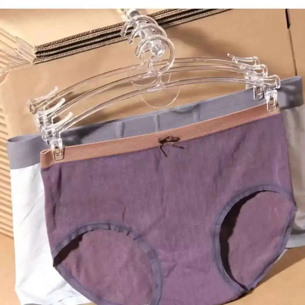 50Pcs Plastic Clip Underwear Violet Black Transparent Bra Frame Holder Rack Underpants Hanger Shop Store Holder Rack Coat Racks