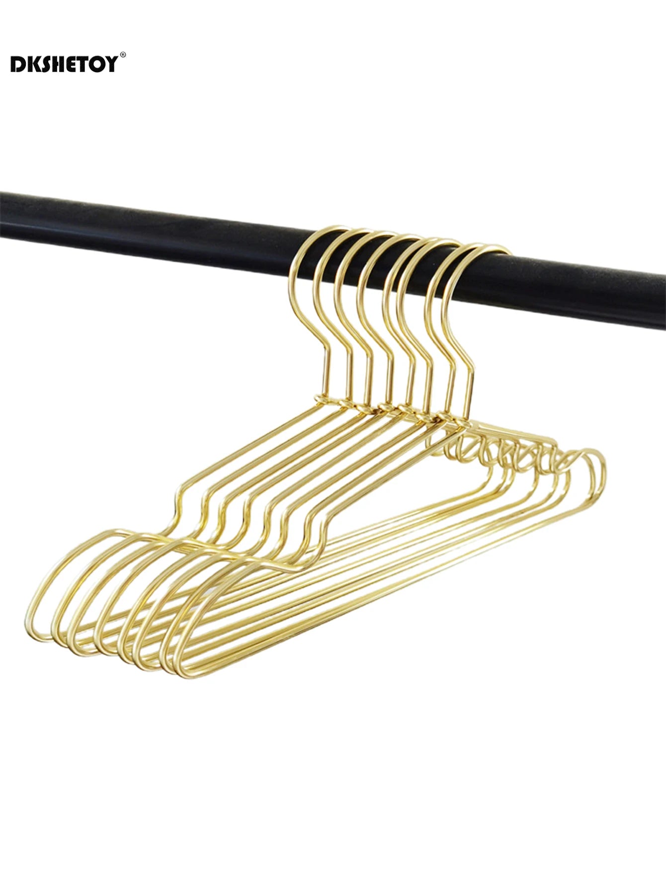 Delicate Metal Clothes Hangers Silver Gold Lightweight Sturdy Clothing Coat Hanger for Hanging Shirts T-Shirts Blouses