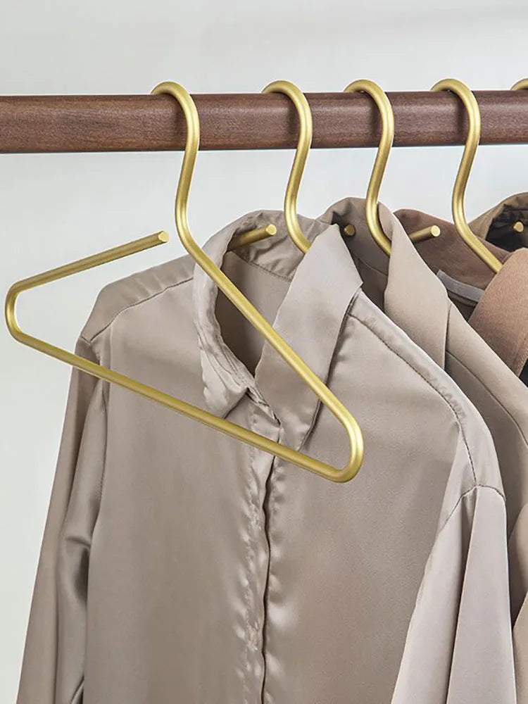 5/10PC,Bold Coat Hanger Space Alloy Suit Hanger,42CM Solid Clothes Rack,Noble, No trace, No Damage Clothes