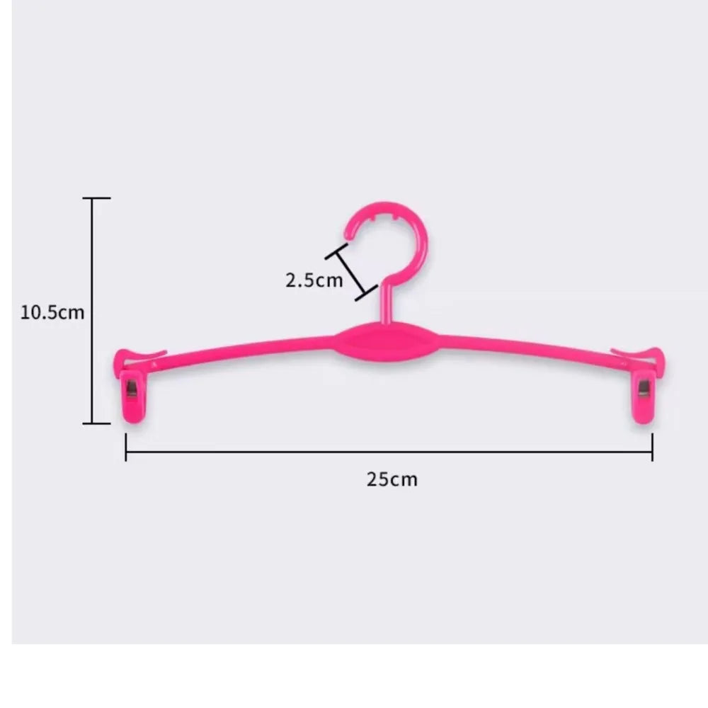 50Pcs Plastic Clip Underwear Violet Black Transparent Bra Frame Holder Rack Underpants Hanger Shop Store Holder Rack Coat Racks