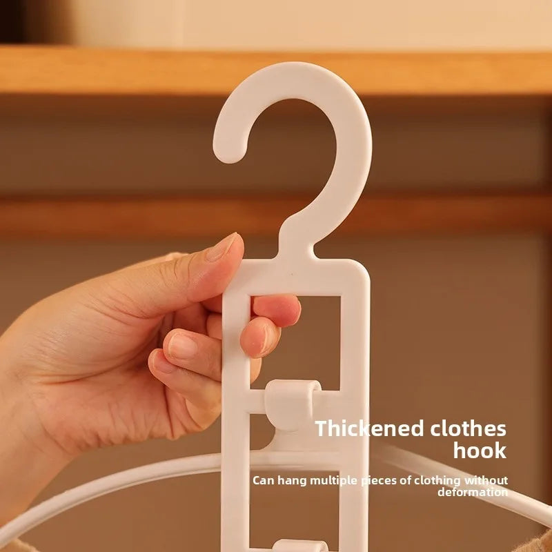 5-layer detachable hanger, multi-layer space-saving folding magic hook, thickened removable drying rack, household dormitory sto