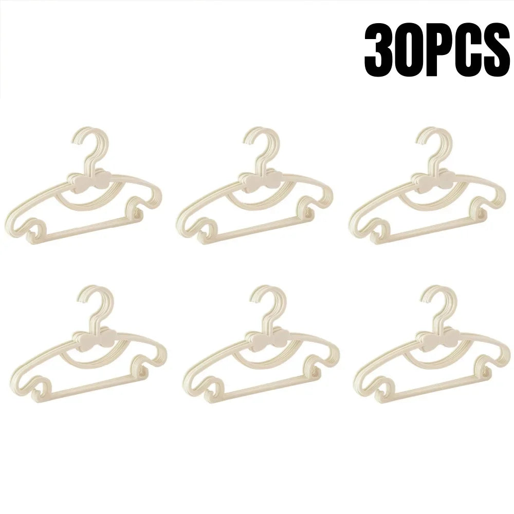 5-50Pcs Baby Hangers Plastic Kids Clothes Storage Hanger for Nursery Children Hangers Toddler Infant Portable Coats Home Rack