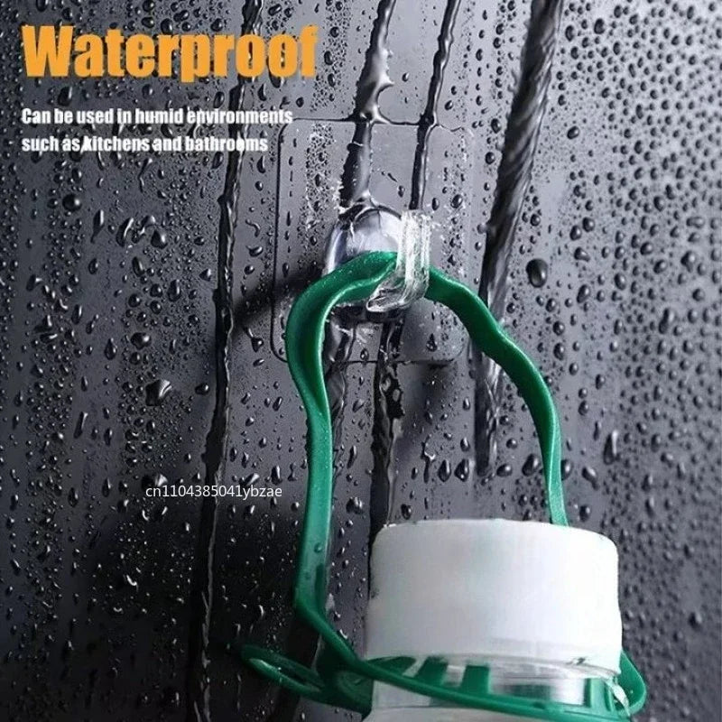 Wall Hooks Plastic Transparent Strong Self Adhesive Cow Horn Design Hanging Christmas Halloween Thanksgiving Accessories Hooks