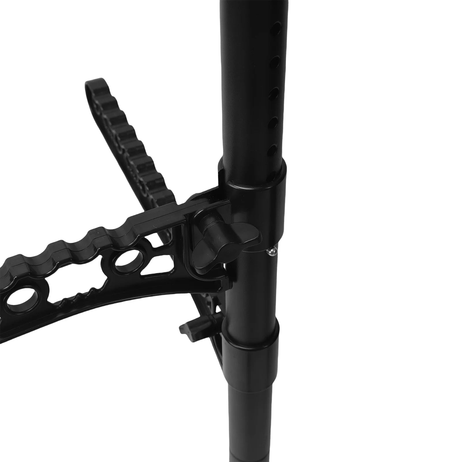 Floor Coat Hanger High Temperature Proof Floor To Ceiling Coat Rack 360 Degree Rotating with 5 Adjustable Arms for Laundry Room