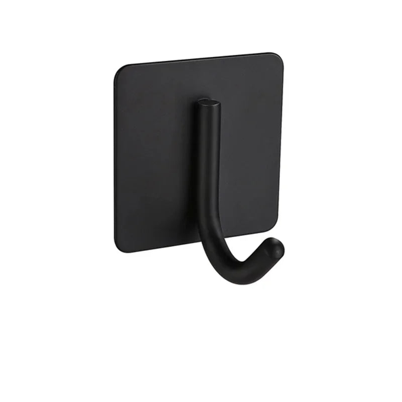 Bathroom Towel Hooks Self-adhesive Stainless Steel Hook Rack Wall Hanger For Hanging Outdoor Shower Bathroom Accessories