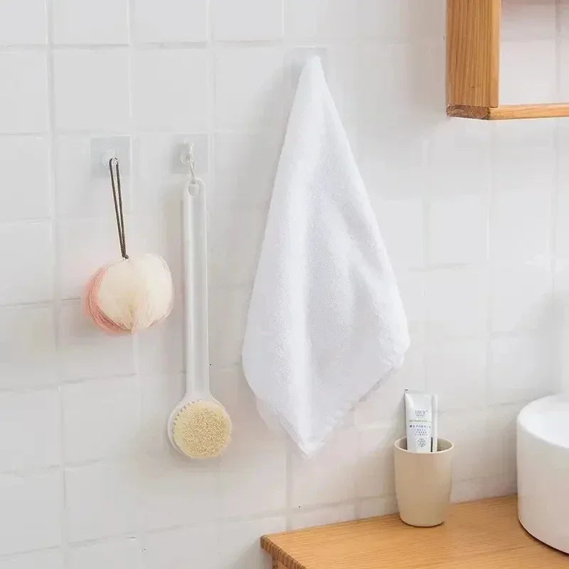 Wall Hooks Plastic Transparent Strong Self Adhesive Cow Horn Design Hanging Christmas Halloween Thanksgiving Accessories Hooks