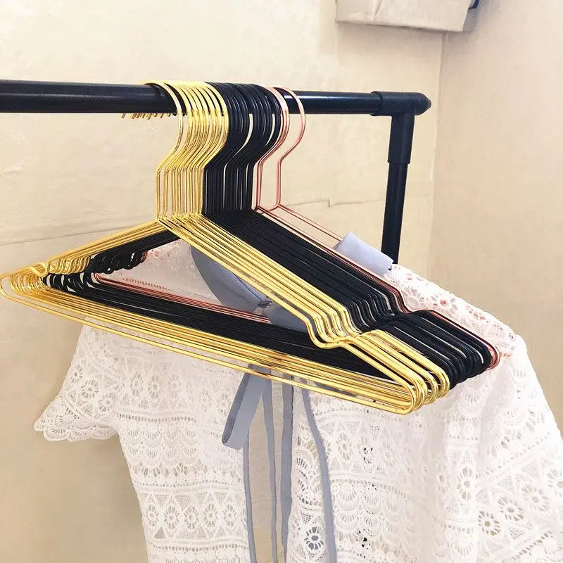 10/20pcs Stainless Steel Clothes Hanger Closet Organizer Non-slip Coat Rack Pants Drying Rack Storage Wardrobe Save Space