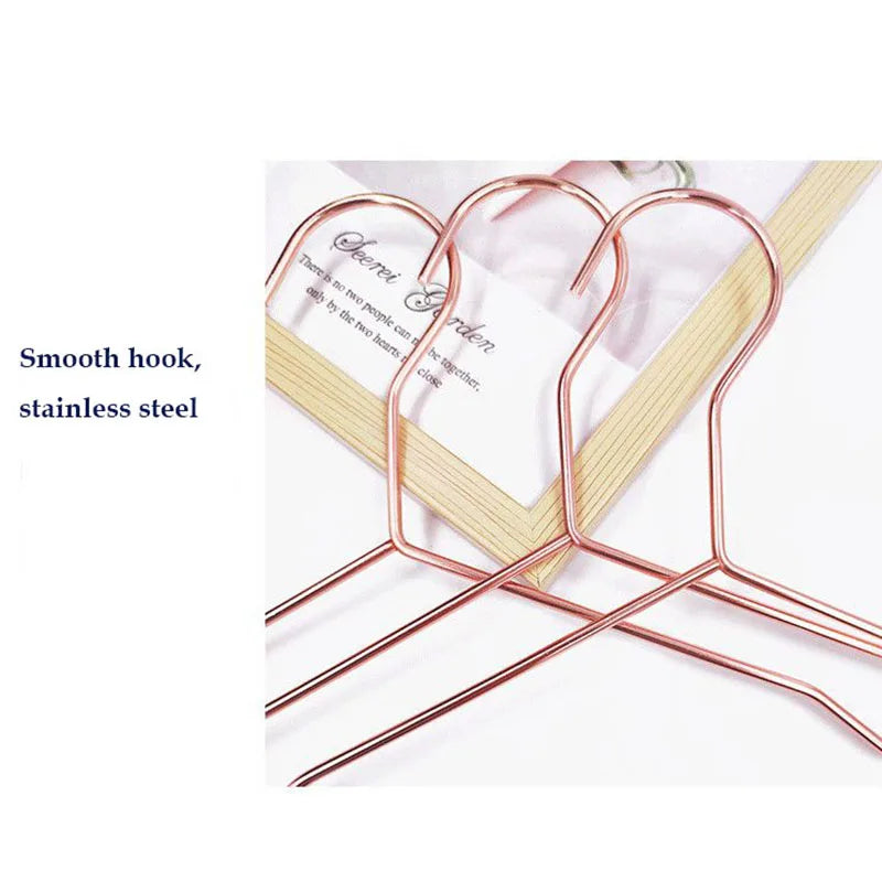 10/20pcs Stainless Steel Clothes Hanger Closet Organizer Non-slip Coat Rack Pants Drying Rack Storage Wardrobe Save Space