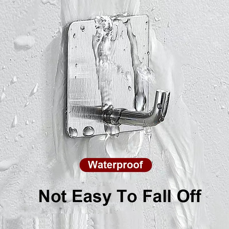 3PCS Stainless Steel Wall Hooks Self Adhesive Hooks For Hanging Wall Key Holder Wall Hanger Towel Holder Coat Hook Bag Hanger