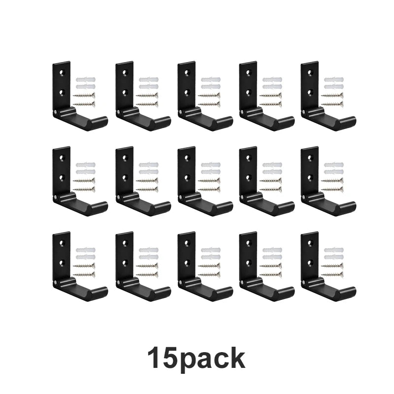 4-20Pcs Folding Coat Hooks Heavy Duty Aluminum Wall Mount Clothes Rack No Rust Invisible Wardrobe Towel Hanger Hook with Screws