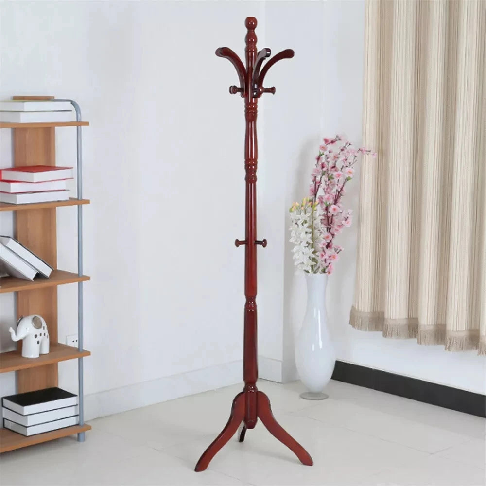 Wooden Vintage Coat Rack Freestanding Coat Rack Tree Coat Racks for Bedroom, Hallway, Entrance, Office