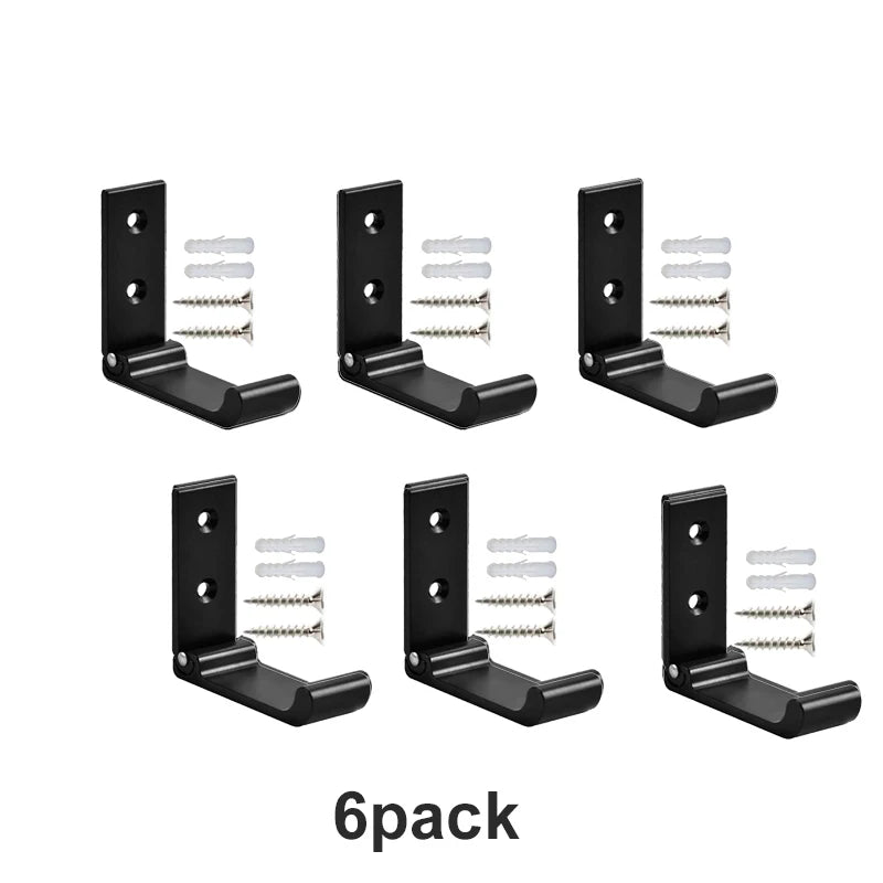 4-20Pcs Folding Coat Hooks Heavy Duty Aluminum Wall Mount Clothes Rack No Rust Invisible Wardrobe Towel Hanger Hook with Screws