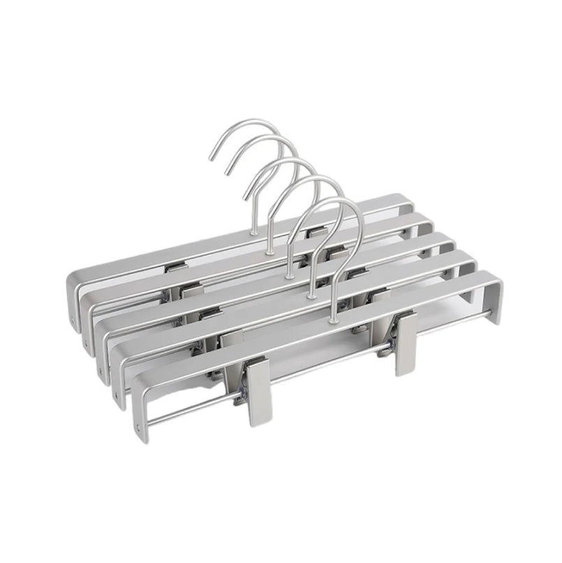 42CM Widen Metal Suit Hanger Clothes Organizer Pant Rack ,5/10PC Aluminum Alloy Coat Hanger Closet Storage space-saving,Luxury